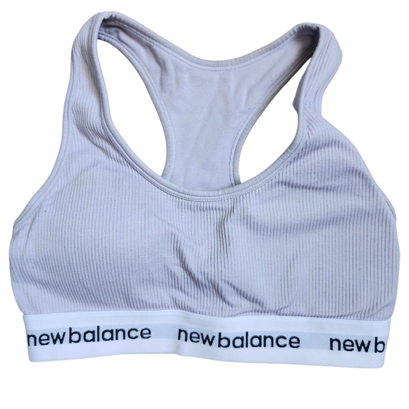 New Balance Ribbed Sports Bra - Picture 1 of 3